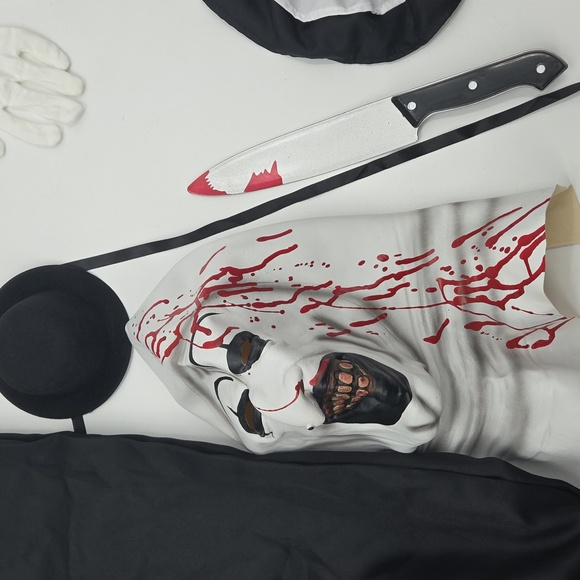 Killer Clown Costume Kids Medium - Picture 10 of 16